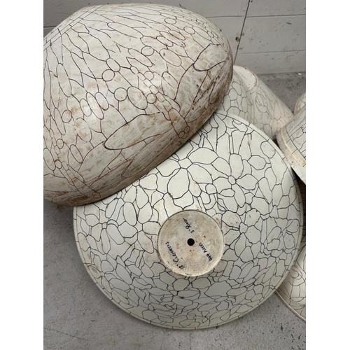 231 - A selection of mould for Tiffany style lamp shades, to include Geranium, Clematis and Peony