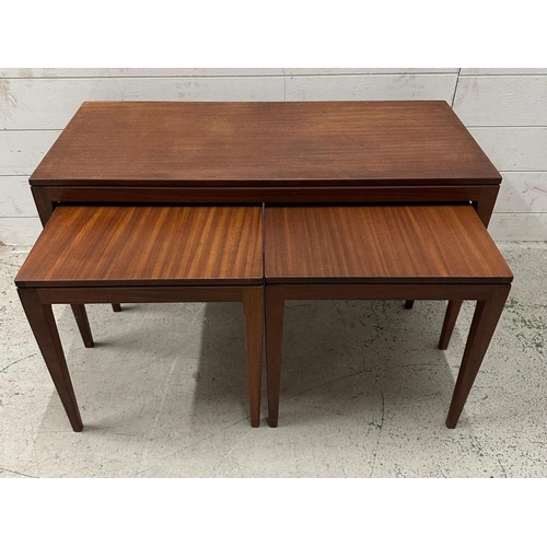 108 - A nest of three Mid Century tables