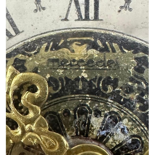 A Mercedes carriage clock, 22ct gold embossed marked Design Philipp