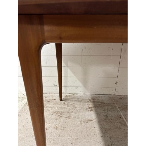 146 - A Mid Century teak Macintosh extendable dining table AF (Leaf missing) (H74cm W91cm D53)