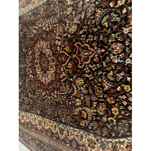 215 - A fine silk Kashmir rug, North India 127cm x 177cm