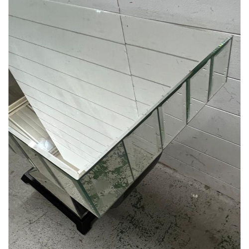 24 - A contemporary mirrored console table