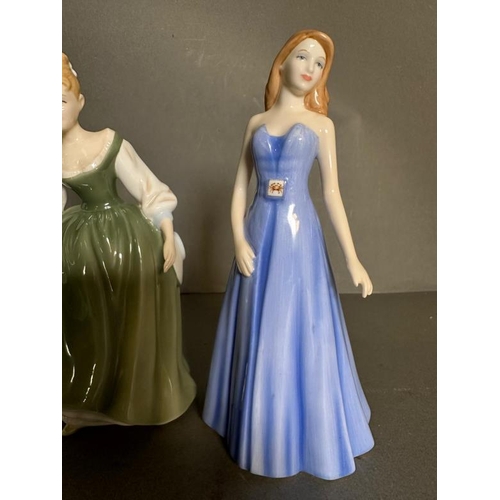 294 - Five Royal Doulton figures, Picies, April Diamond, Libra, Fair Lady and Cancer