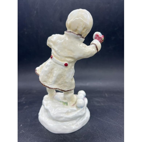 323 - A Royal Worcester figure 'December' modelled by F G Doughty