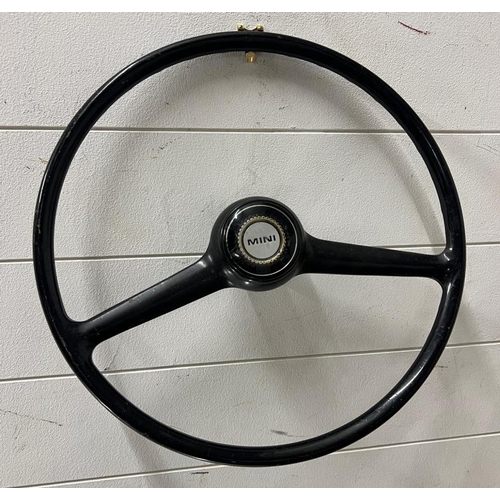 339 - A Mini Classic Car steering wheel