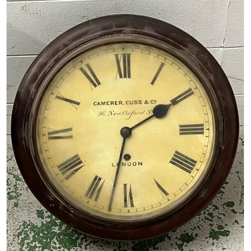 430 - A Camerer Cuss and Co mahogany wall clock