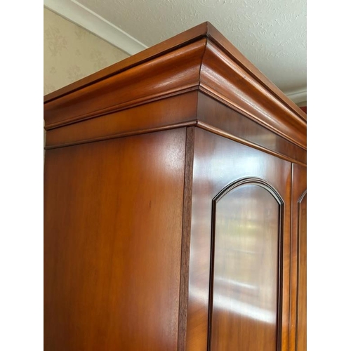 49 - A Bradley mahogany veneer double wardrobe