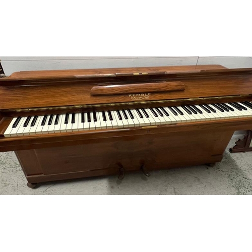 50 - Kemble minx upright walnut Art Deco piano