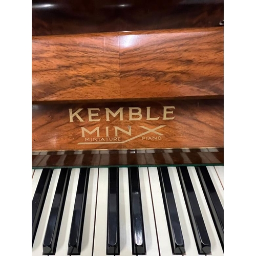 50 - Kemble minx upright walnut Art Deco piano