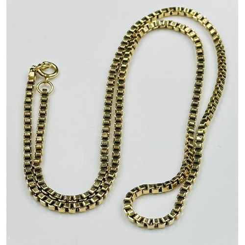 533 - A 9ct gold necklace, with an approximate weight of 17.5g AF