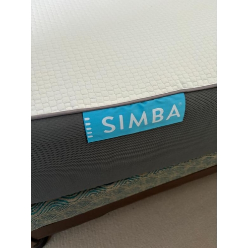 68 - A mahogany four poster double bed by Simon Horn with Simba mattress (H215cm W184cm D205cm)