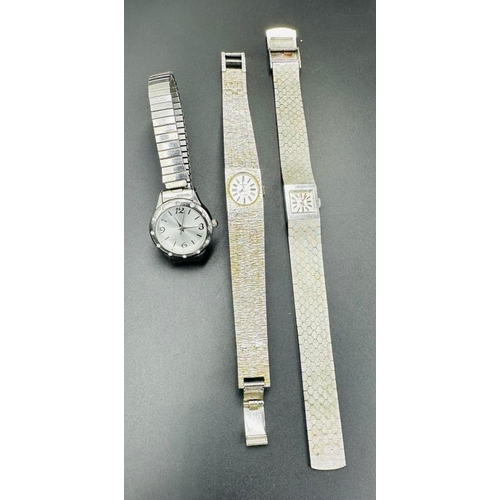 725 - A selection of three ladies watches to include two Regency 17 jewels