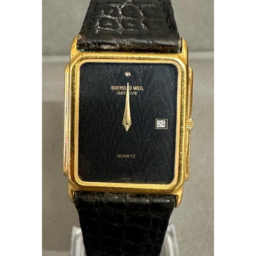 752 - An 18ct gold plated Raymond Weil gentleman's watch