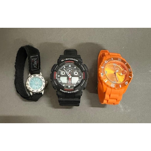 757 - Three sports wristwatches, a Casio G Shock, an Animal and a Luxury Crystal