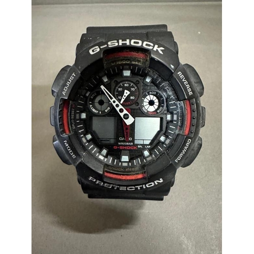 757 - Three sports wristwatches, a Casio G Shock, an Animal and a Luxury Crystal