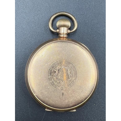 763 - A Brass Dennison Half Hunter pocket watch