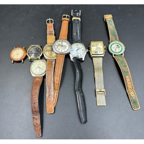 774 - A selection of gentleman's wristwatch, various makers