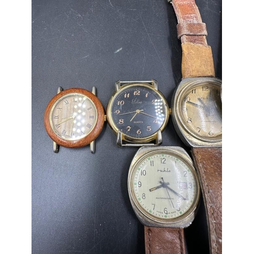 774 - A selection of gentleman's wristwatch, various makers