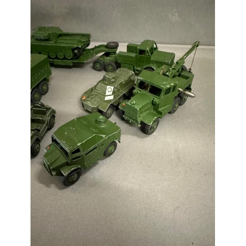 827 - A selection of military Dinky toys