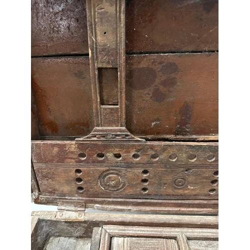 93 - An Indian dowry marriage chest in the Teluyo Kavidpetti style. H44 x D40 x W76