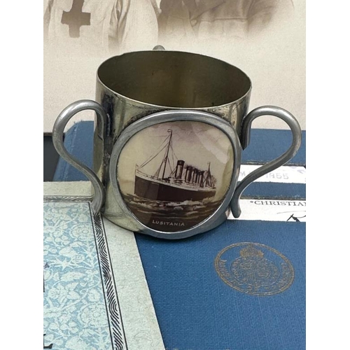 165 - Maritime interest. A selection of items documenting careers and lives on the Cunard line during the ... 