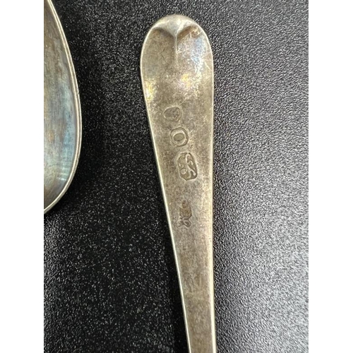 18 - Two Georgian silver teaspoons, approximate weight of 21g