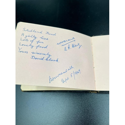 184 - An autograph book including Harold Macmillan