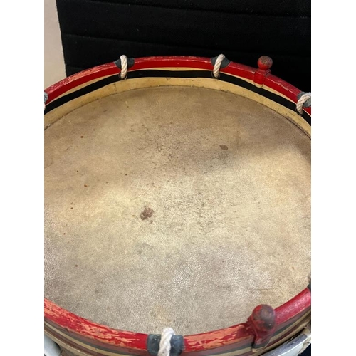 194 - Two brass rope tension snare drum, marked - Whaley Royce & Co. Ltd. Toronto, Canada 1916, 37cm diame... 