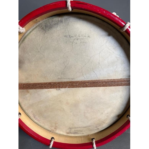 194 - Two brass rope tension snare drum, marked - Whaley Royce & Co. Ltd. Toronto, Canada 1916, 37cm diame... 