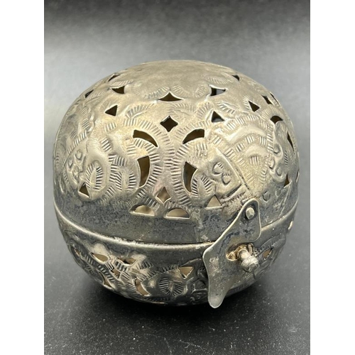 23 - A vintage silverplate incense burner