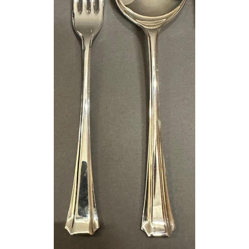 33 - A George Butler of Sheffield A1 silver plate eight place canteen of cutlery