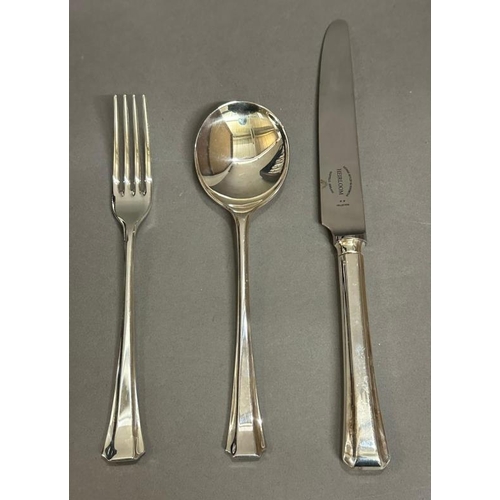 33 - A George Butler of Sheffield A1 silver plate eight place canteen of cutlery