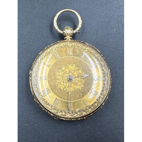 98A - An 18ct gold pocket watch, hallmarked for Birmingham approx weight 48g