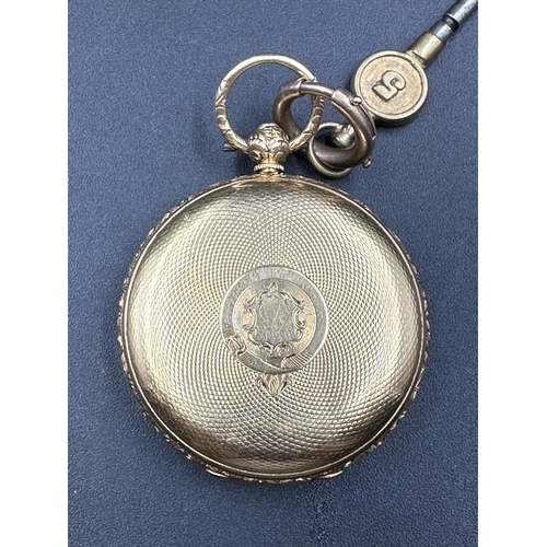 98A - An 18ct gold pocket watch, hallmarked for Birmingham approx weight 48g