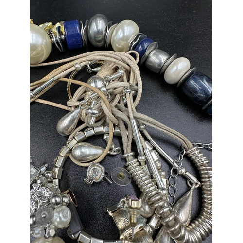 150 - A selection of costume jewellery to include necklaces, bracelets, earrings etc.