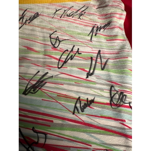 184A - A Harlequins rugby shirt signed by current players and staff with accompanying C.O.A. The proceeds o... 