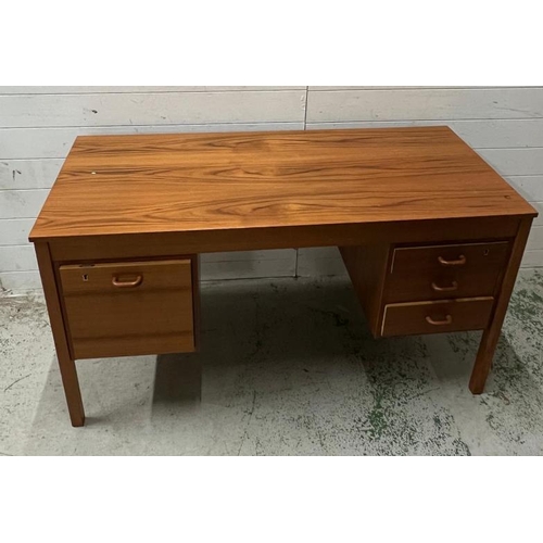 169 - A Mid Century writing desk (H73cm W135cm D59cm)