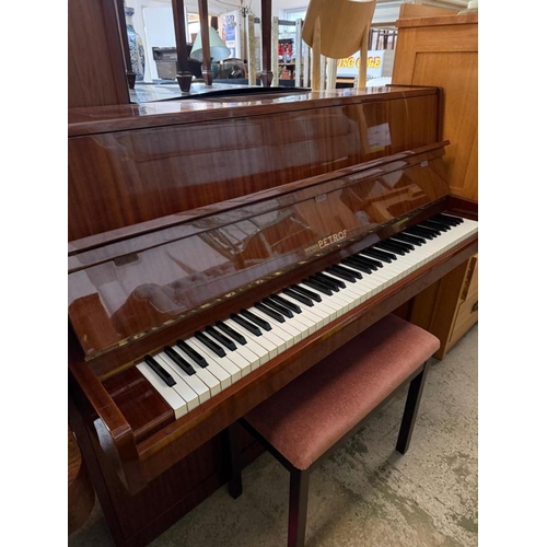 172 - A Petrof upright piano, polish mahogany