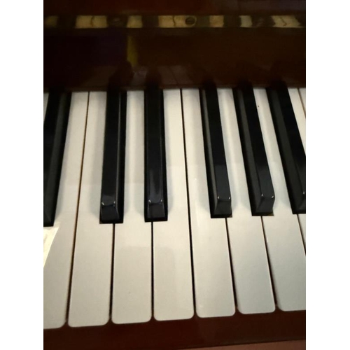 172 - A Petrof upright piano, polish mahogany