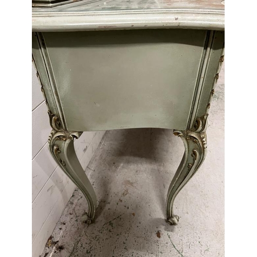 19 - A Louis style dressing table (H75cm W146cm D41cm)