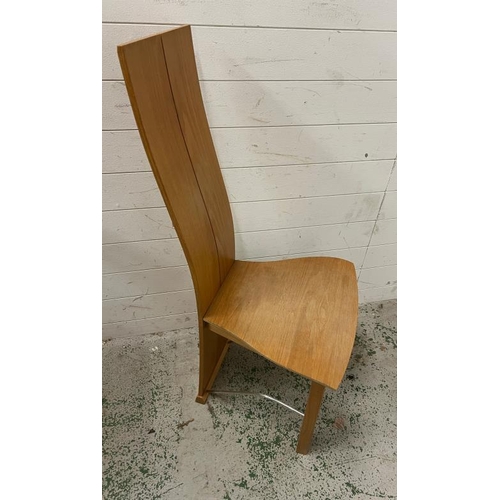 196 - A sculptural high back dining/office chair