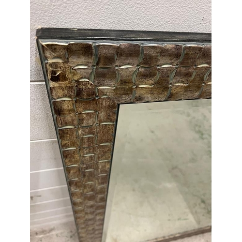 221 - John Lewis mosaic style wall mirror 106cm x 76cm