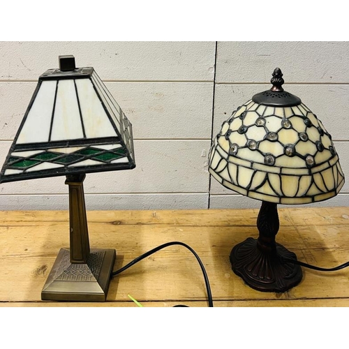 229 - Two small Tiffany style lamps