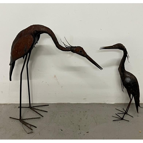 248 - Two metal Herons