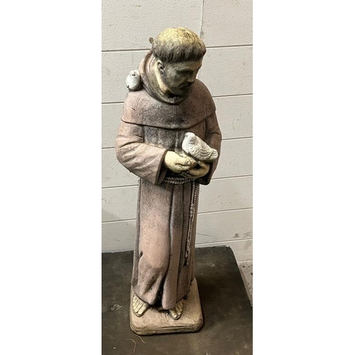 253 - A garden statue of St Francis (H75cm)