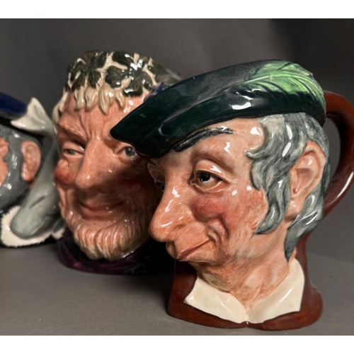 268 - Ten Royal Doulton character jugs to include Captain Ahab, Happy John and Lord Nelson