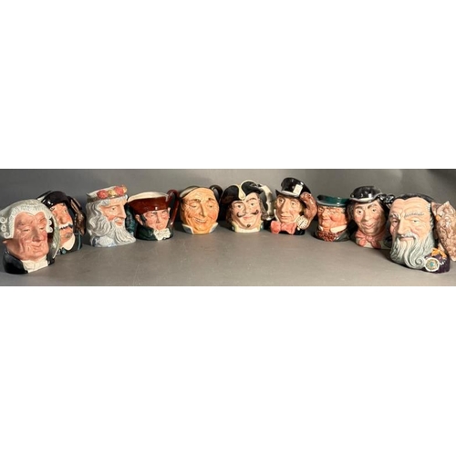 269 - Ten Royal Doulton character jugs to include Merlin, The Mad Halter and The Lawyer