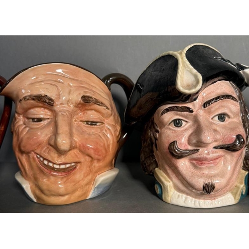 269 - Ten Royal Doulton character jugs to include Merlin, The Mad Halter and The Lawyer