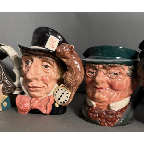 269 - Ten Royal Doulton character jugs to include Merlin, The Mad Halter and The Lawyer