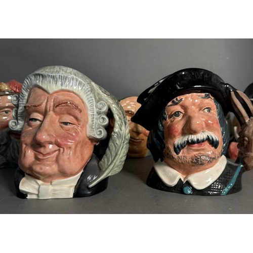 269 - Ten Royal Doulton character jugs to include Merlin, The Mad Halter and The Lawyer